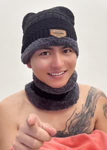 Conjunto de Gorro, Bufanda, Guantes y Collar de Punto Cálido de Cachemira <span class=keywords><strong>para</strong></span> <span class=keywords><strong>Hombre</strong></span>, a Prueba de Viento, <span class=keywords><strong>para</strong></span> Actividades al Aire Libre en Invierno y Ciclismo - Product Image 3