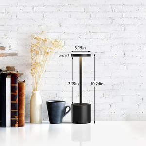 Lampe de table LED sans fil rechargeable portable de luxe moderne pour restaurant, idéale pour les dîners romantiques (vente en gros) - Product Image 3