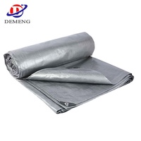 Bâche en PE tissé robuste, imperméable, résistante aux déchirures, anti-UV, couverture multi-usages pour camion, bateau, tente, voiture, auvent