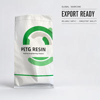 Sac tissé en PP laminé BOPP de 25 kg avec doublure en PE, imperméable, pour emballage de granulés de résine et produits chimiques, vente en gros