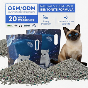 Litière pour chat en argile organique sphérique personnalisable 5kg, 10kg, 20kg – Faible poussière, agglomération, lavande, bentonite - Product Image 1