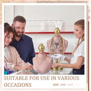 Nouveau Présentoir de Colliers en Velours pour Vitrine et Photographie, Support de Mannequin pour Pendentifs, Chaînes et Bijoux, Personnalisable avec Logo - Product Image 4