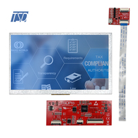Interfaz de pantalla capacitiva lcd, Protocolo UART de 7 pulgadas, 800x480 res, HMI con módulo LCD tft CTP