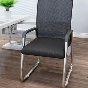 Chaise de bureau de conférence moderne de luxe léger, dossier haut, simple, pivotante, en cuir, chaise de patron avec roulettes, design ergonomique - Product Image 4