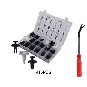Clips par auto 415 pièces assortiment de fixations de type poussoir attaches automatiques assorties ensemble de clips de voiture - Product Image 4