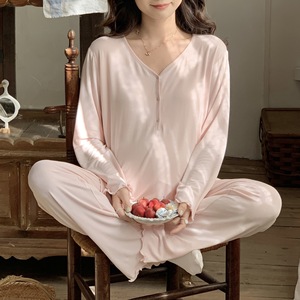 <span class=keywords><strong>Pijamas</strong></span> de Algodón al por Mayor/OEM para Mujeres Embarazadas, Período de <span class=keywords><strong>Lactancia</strong></span>, Parto, Ropa de Maternidad para Primavera <span class=keywords><strong>y</strong></span> Verano - Product Image 1
