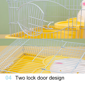 Toptan sevimli kedi kafası ev seyahat taşınabilir Hamster çift katmanlı kafes su ısıtıcısı ile - Product Image 5