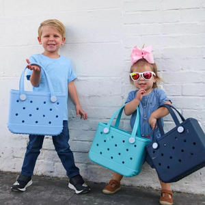 Manufacturer EVA Beach Bag for Children Fashion Summer Handbags Kids Small Washable Eva Tote Rubber Bags DIY Charms <strong>Inserts</strong> - Product Image 3