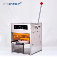 Thermoscelleuse jetable de récipient de vente chaude, machine manuelle de cachetage de récipient de papier d'aluminium pour des restaurants