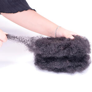 Jiffy Hair 24 couleurs afro crépus <span class=keywords><strong>cheveux</strong></span> humains en vrac pour dreadlocks hommes - Product Image 2