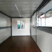 Boutique conteneurisée, structure en acier préfabriquée, café, entrepôt conteneurisé pliable, expédition immédiate, étanche, résistant aux tremblements de terre