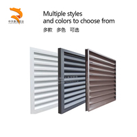 Grille de retour d'air en aluminium pour système CVC avec persiennes amovibles et filtres à air, conception murale durable pour une installation facile