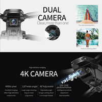 Mini Drone radiocommandé S171 de poche RC, batterie, jouets radiocommandés, Drone aérien 4K HD avec double caméra, 2023