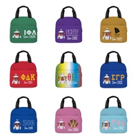 Bolsa de Almuerzo de Nuevo Diseño Personalizada al por Mayor, Bolsa de Almuerzo Aislante para Hermanas y Hermandades, para Campamentos, Viajes, Oficina