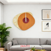 Jam Dinding Cyclops MDF Desain Mewah dengan Jarum Penunjuk, Motif Quartz Satu Sisi untuk Dekorasi Ruang Tamu dan Hadiah Terbaik 2025