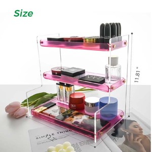 <span class=keywords><strong>Maquillage</strong></span> en <span class=keywords><strong>acrylique</strong></span>, fabricant professionnel de boîtes de rangement cosmétiques en <span class=keywords><strong>acrylique</strong></span> personnalisables, approvisionnement en gros pour les salons de beauté - Product Image 3