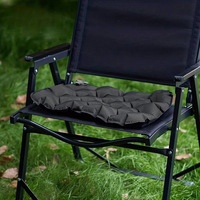 Coussin de Stade Gonflable Léger et Imperméable 4 Saisons, Matelas Portable à Nid d'Abeille pour Voyage et Pique-nique