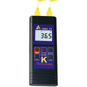 AZ8803液晶数字温度计手持式K型双输入K型热电偶温度计