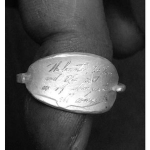 Nouveaux produits 2026, bague sculptée avec citation <span class=keywords><strong>littéraire</strong></span> de Shakespeare Hesse, bijoux de style vintage, anneaux en cuivre et en laiton pour femmes et hommes - Product Image 5