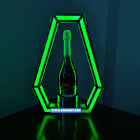 Accessoires de fête pour boîte de nuit : Présentoirs à bouteilles LED en acrylique – Nouveautés durables pour Halloween et anniversaires