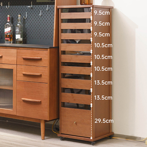 Mobile Portagioielli in Bambù Personalizzato con 9 Cassetti e Ruote - Product Image 6