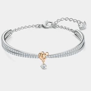 กำไลข้อมือรูปหัวใจทันสมัยสำหรับผู้หญิง ดีไซน์หรูหรา เหมาะสำหรับใส่ในงานกลางคืนและใส่ได้ทุกวัน - Product Image 4