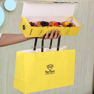 كيس ورقي من ورق الكرافت بشعار إبداعي مخصص حقيبة حمل للخبز على الجدران حقيبة حلوى باجل - Product Image 2