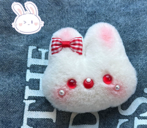 Regalos <span class=keywords><strong>de</strong></span> cumpleaños Felpa Linda Vaca Animales <span class=keywords><strong>de</strong></span> <span class=keywords><strong>peluche</strong></span> Juguete suave Rosa Pequeño conejo blanco Llavero <span class=keywords><strong>de</strong></span> <span class=keywords><strong>peluche</strong></span> personalizado - Product Image 5