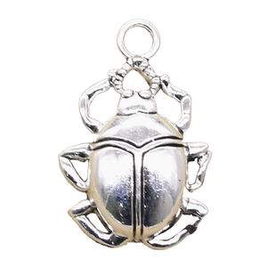 Dijes Bug <span class=keywords><strong>Beatles</strong></span> Beetle 40x27mm colgantes de Color plata antigua que hacen DIY joyería tibetana hecha a mano - Product Image 1