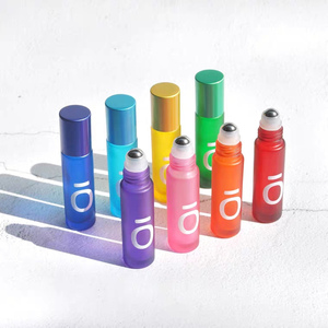 Flacon à roller en verre d'ambre transparent, huile essentielle de parfum, 5ml, 8ml, 10 ml, 50 pièces - Product Image 1