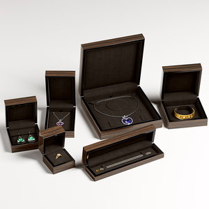 High End Tancy Square Wooden <strong>Jewelry</strong> Gift <strong>Box</strong> with Customized Logo Magnetic Closure Valentine's Day <strong>Jewelry</strong> Organizer Set - Product Image 1