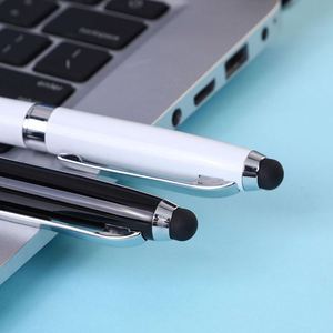 Nouveau stylo bille de luxe en métal noir pour bureau, personnalisable avec logo, recyclable, compatible tactile, impression sérigraphique - Product Image 4