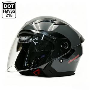 Casques de <span class=keywords><strong>moto</strong></span> DFG Open Face ABS certifiés DOT avec double visière en PC pour la sécurité, course, casque <span class=keywords><strong>moto</strong></span>, cascos para <span class=keywords><strong>moto</strong></span> - Product Image 1