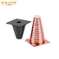 Pieds de canapé en métal doré WINSTAR, pieds de meubles de remplacement robustes pour canapés, armoires, lits et mobilier d'hôtel