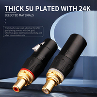 HiFi plaqué or XLR mâle/femelle vers RCA femelle adaptateur de prise connecteur Audio équilibré pour amplificateur mélangeur et Consolas De Audio