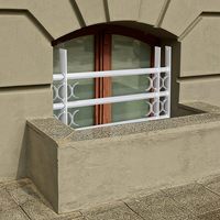 Grille de fenêtre verticale fixe en acier galvanisé, étanche, anti-effraction, protection contre les cambriolages, garantie 2 ans pour sous-sol - Vente chaude