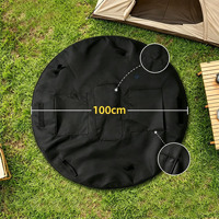 Sac fourre-tout convertible 2-en-1 personnalisable, léger, imperméable, rond de 100 cm, avec tapis de pique-nique intégré pour le camping, la plage et les voyages