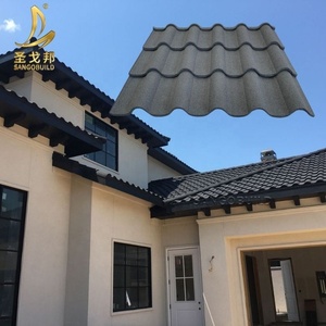 <span class=keywords><strong>Tegole</strong></span> Metalliche Rivestite in Pietra SANGOBUILD per Ville e Tetti, Design Congo India, <span class=keywords><strong>Tegole</strong></span> Metalliche Galvalume - Product Image 2