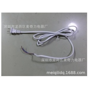 Cable de alimentación CA con enchufe de dos clavijas, cable de cobre de 0.5 m para ventilador de mesa y ventilador de pie - Product Image 1