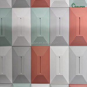 Carreaux de ciment tridimensionnels 3D UHPC Art Tiles Main Café Restaurant Fond Décoration murale - Product Image 2