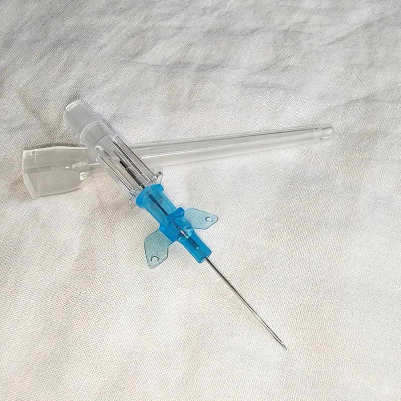 Ucuz iv kanül enjeksiyon portu ile şeffaf iv kanül pansuman veteriner tek kullanımlık steril