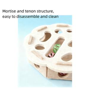 Plastik Top ve Keçe Fareli İnteraktif Kedi Oyuncak Seti, İç Mekan Kedileri için Avlanma Oyununu Teşvik Eden, Eğlenceli Kedi Zihinsel Gelişim Oyuncakları - Product Image 6