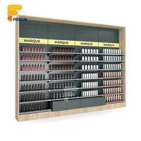 Présentoir de magasin de cosmétiques maquillage luminaire en bois armoire produit de beauté présentoir conception