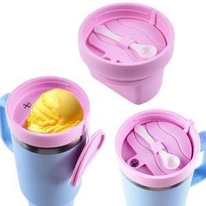 Contenants à crème glacée pour moule à glace Stanley Cup, moules à crème glacée en silicone réutilisables, plateau compatible avec le gobelet Stanley 40 oz - Product Image 1