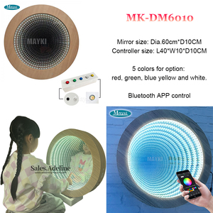 Miroir tunnel LED multi-formes interactif, miroir infini 3D, panneau mural sensoriel pour salle de thérapie autistique - Product Image 2