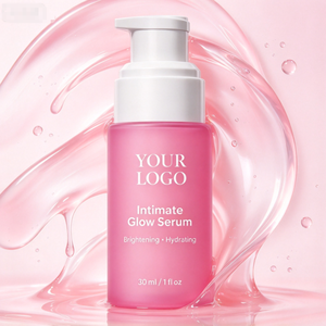 Custom Intimate Glow <b>Serum</b> Brightening Hydrating Body Skin Care Essence Pink Bottle for Private Label - Product Image 5