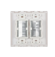 Plaque murale à brosse Insert de passage de câble pour fils Double Gang Faceplate