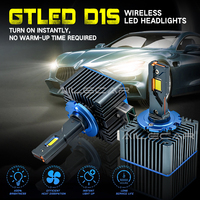 Bombilla LED para Faros Delanteros GTLED D1S, 65 W, 22000 LM, 6000 K, Sin Errores Canbus, Enchufar y Usar, Reemplazo Directo de la Lámpara de Xenón HID D1S
