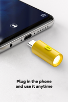 Adaptateur USB Type-C vers mini lampe torche 210LM, lampe de nuit LED ultra-compacte en ABS/PC, lampe d'urgence pour ordinateur portable et téléphone portable, neuf