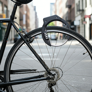 Jinta 64 mm헤비 듀티 자전거 프레임 잠금 도난 방지 라운드 스틸 2 키 말굽 자전거 잠금 장치 - Product Image 5